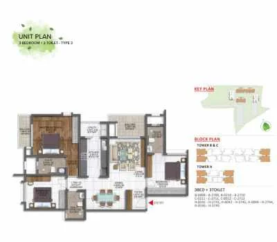 M3M The Cullinan Master Floor Plan